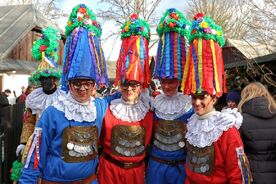 Odpolední část programu v podání obyvatel části města Hlinska Blatno, 2024. Foto: Pavel Bulena, Muzeum v přírodě  Vysočina