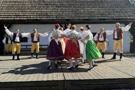 Vystoupení folklórního souboru Vysočan, 2024. Foto: Pavel Bulena, Muzeum v přírodě Vysočina