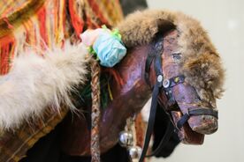 Z expozice Vesnické masopustní obchůzky a masky z Hlinecka, 2021. Foto: Pavel Bulena, Muzeum v přírodě Vysočina