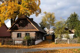 Památková rezervace Betlém Hlinsko, domky čp. 159 a 158, 2022. Foto: Pavel Bulena, Muzeum v přírodě Vysočina