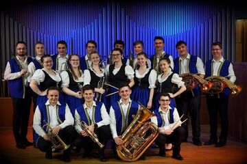 Pardubická muzika, dechový orchestr Konzervatoře Pardubice, 2024. Foto: Pardubická muzika
